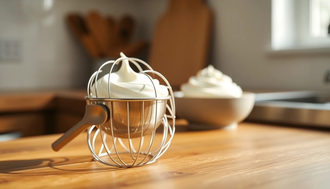 Whipped cream charger ready for use, showcasing its sleek design and perfect for adding cream toppings.