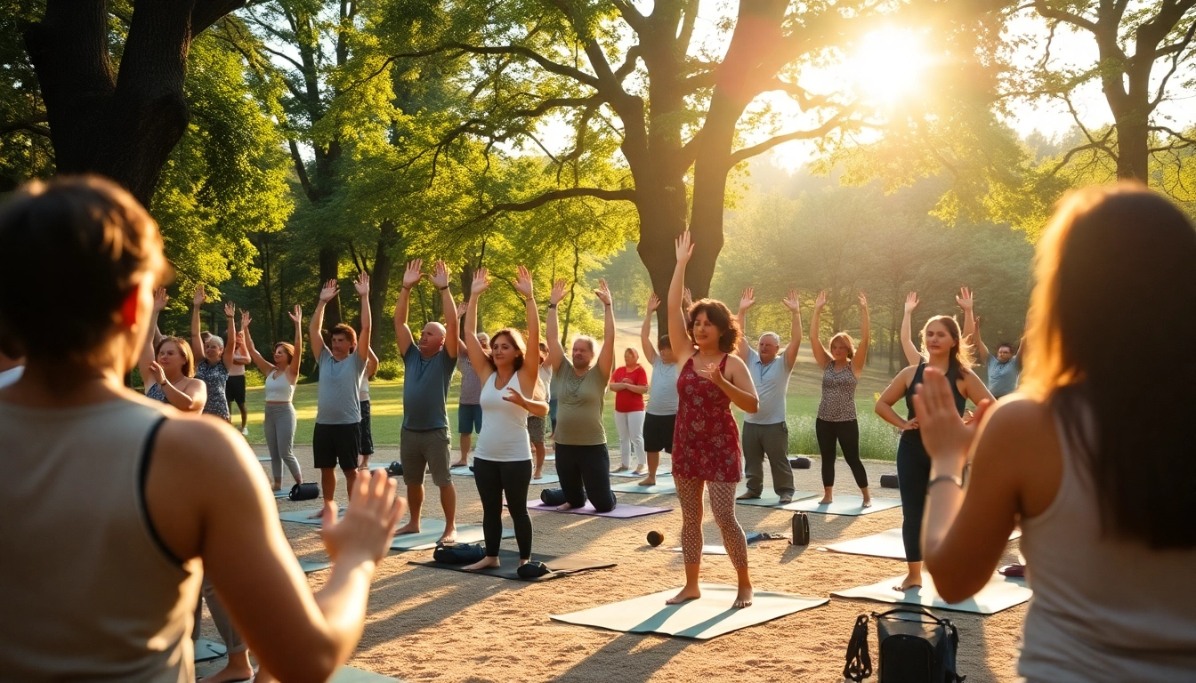 Engage with the healthlifeherald community in outdoor yoga sessions promoting well-being and harmony.