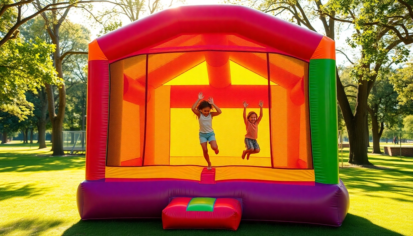 Rent a vibrant bounce house near me, perfect for children's parties with fun jumping activities.