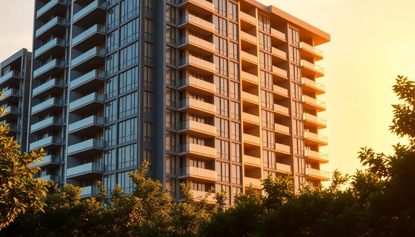 View of Margaret Drive condo showcasing its modern architecture and lush surroundings.