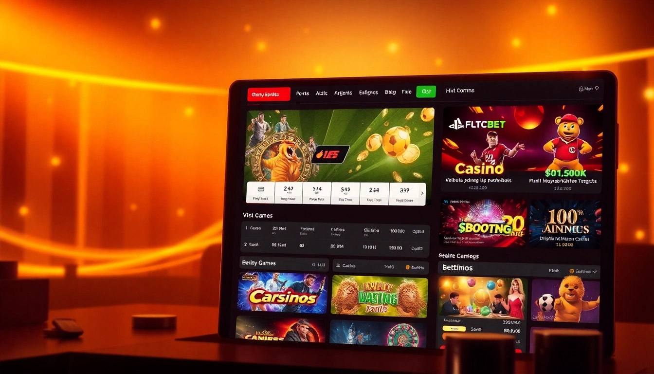 Engage with هات بت betting interface featuring vibrant games and a modern layout designed for excitement.