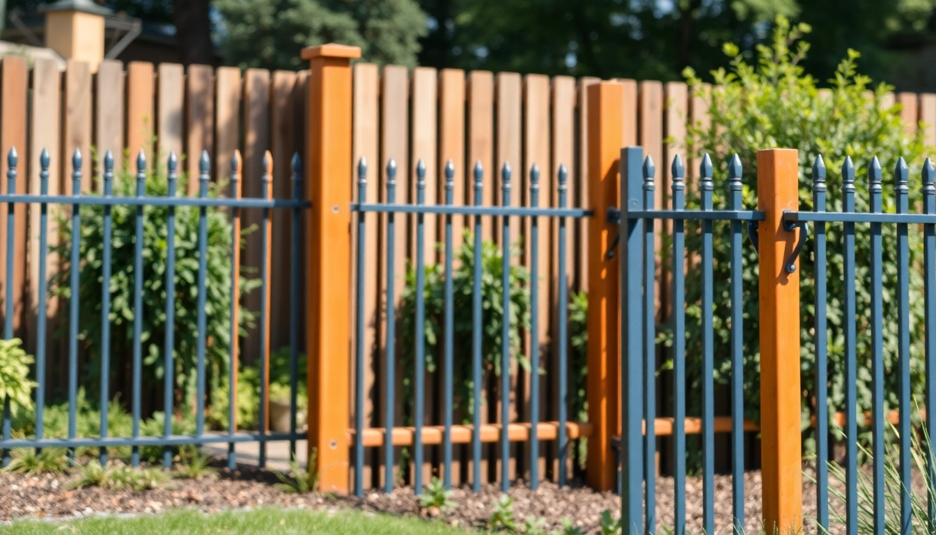 Browse stunning fencing options Manchester, featuring diverse materials and styles in a vibrant garden setting.