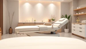 Liege Kosmetik in einem stilvollen Spa-Umfeld für entspannende Behandlungen.
