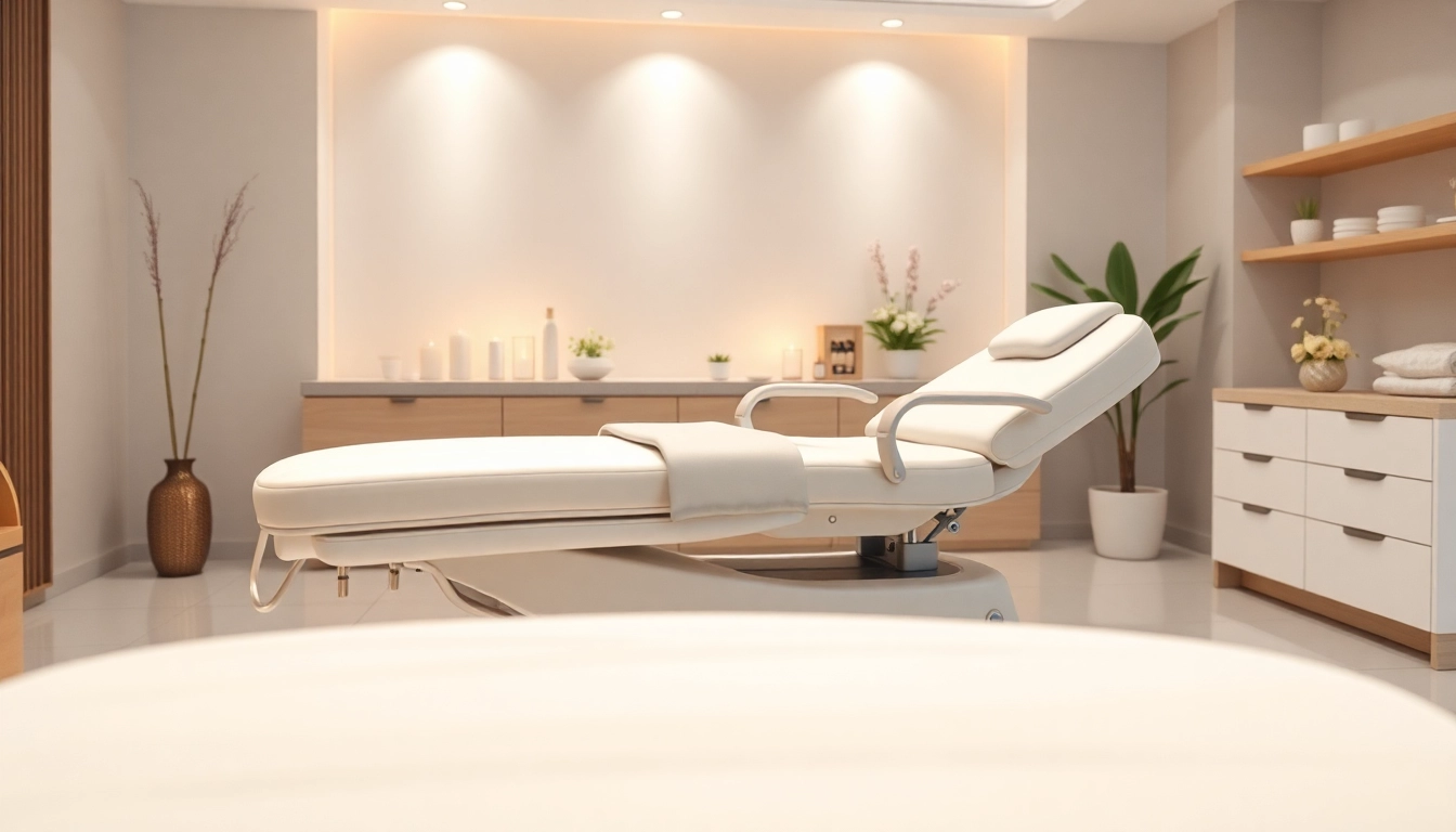 Liege Kosmetik in einem stilvollen Spa-Umfeld für entspannende Behandlungen.