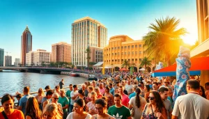 Experience exciting things to do in Tampa this weekend with a vibrant outdoor scene showcasing local events and festivities.