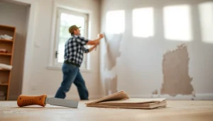 Skilled drywall repair expert fixing walls in Madison WI
