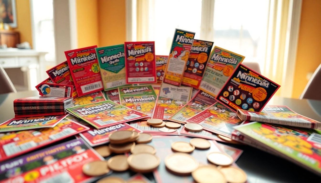Discover the best MN scratch off tickets with vibrant designs and scratch tools.