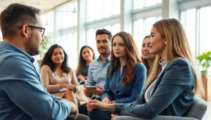 Observe employees to detect drug impaired employees, showcasing a professional office environment with engaged workers.