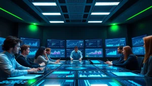 Engaging team collaboration utilizing AI prompts for competitor analysis in a modern workspace.