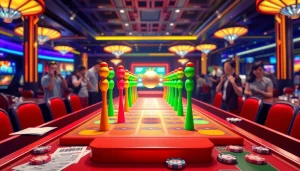 Permainan plinko indonesia dengan pegs berwarna-warni dan bola jatuh yang dinamis.