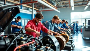 Learn about trade school Knoxville TN through students practicing hands-on trade skills.