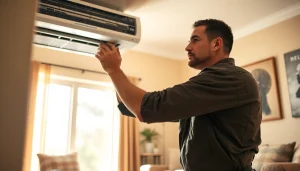Expert HVAC technician providing ac repair glendale az service in a bright, inviting home.