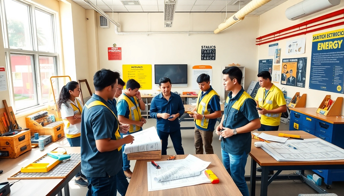 Engaged learners in trade schools Oahu participate in hands-on training for various trades.
