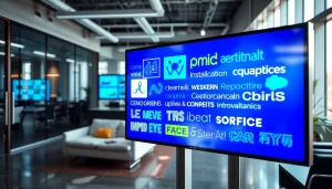 Engaging digital signage as a Canva alternative for signage with striking designs.
