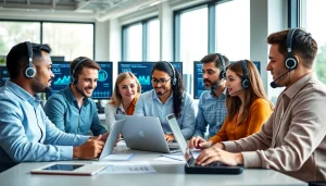 Provide managed IT support through a collaborative team of IT specialists in a bright office.
