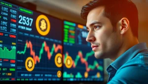 Analyze kyber swap trends while trading cryptocurrencies on a live market graph.