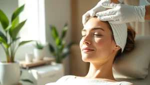 Experience facial balancing near me in a calming medspa environment with a professional touch.