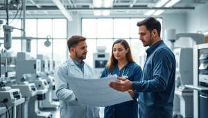 Explore medical parker technologies with technicians analyzing x-ray imaging components in a lab.