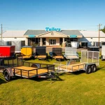 Find premium trailers near me showcased in an inviting dealership setting with various trailer options.