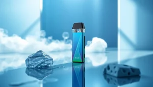 Experience the refreshing Raz LTX 25K FROZEN Edition disposable vape with vibrant colors.