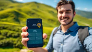 Aktivieren Sie esim albanien mit Ihrem Smartphone in der malerischen Landschaft Albaniens.